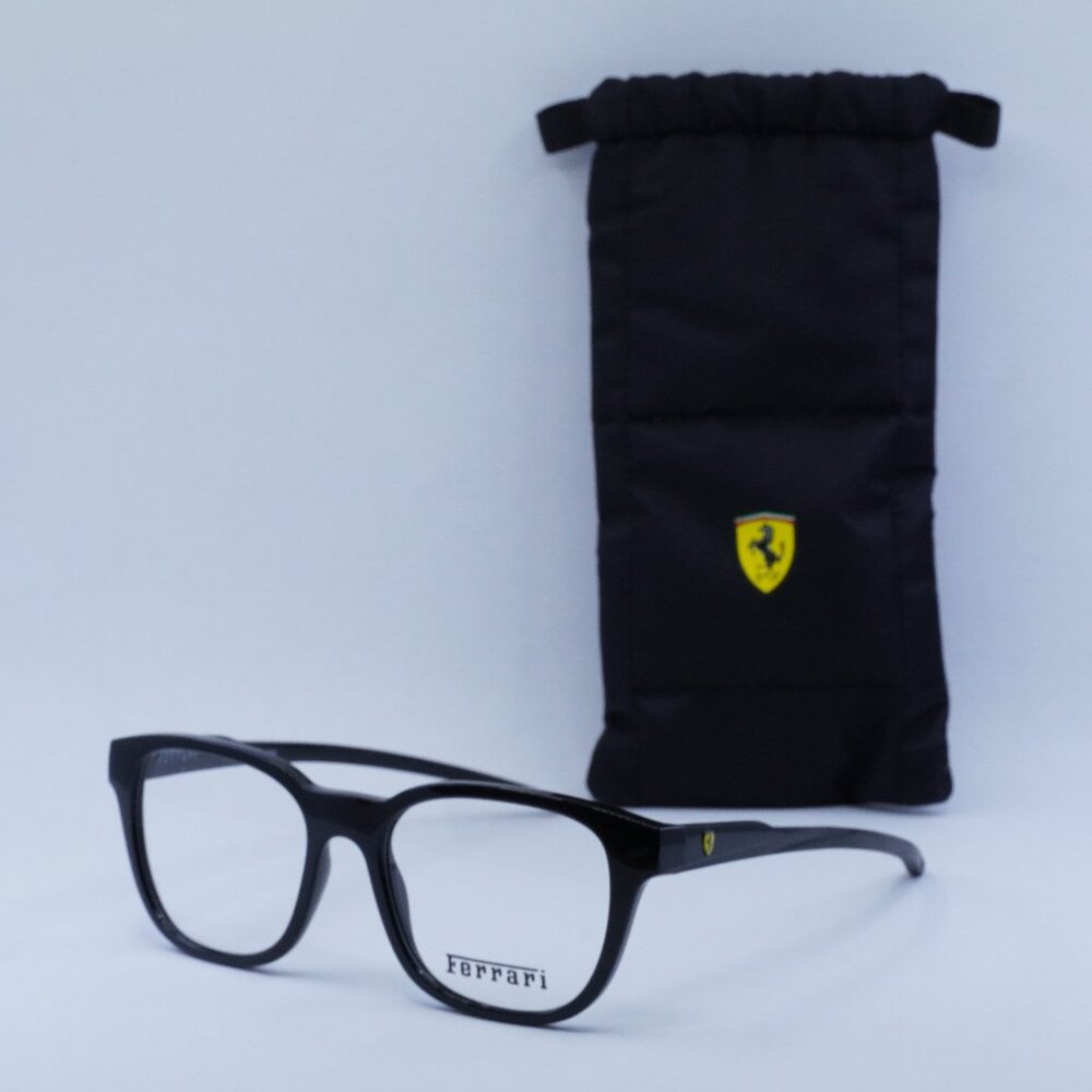 Final Price! Ferrari Scuderia FZ8006 501 Black Eyeglasses